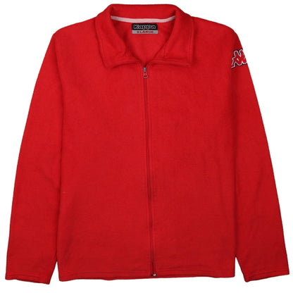 Womens UK Size XL Kappa Red Full Zip Sweatshirt