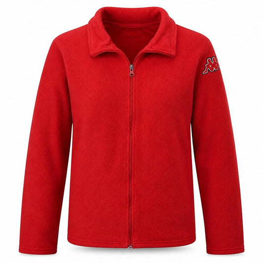 Womens UK Size XL Kappa Red Full Zip Sweatshirt