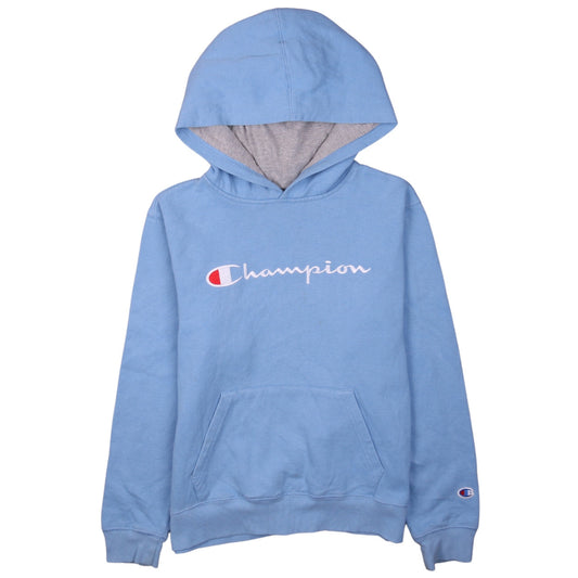 Womens UK Size XL Champion Blue Pullover Hoodie