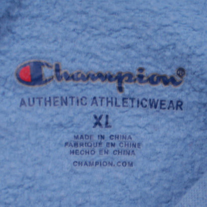Womens UK Size XL Champion Blue Pullover Hoodie