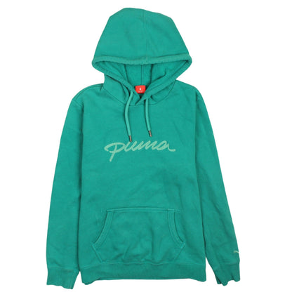 Womens UK Size 14 PUMA Green Pullover Hoodie