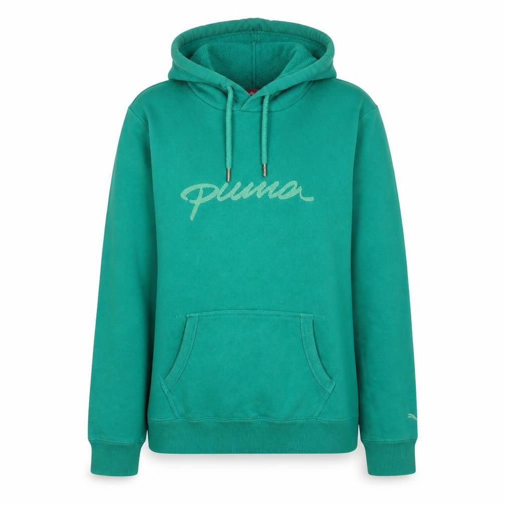 Womens UK Size 14 PUMA Green Pullover Hoodie