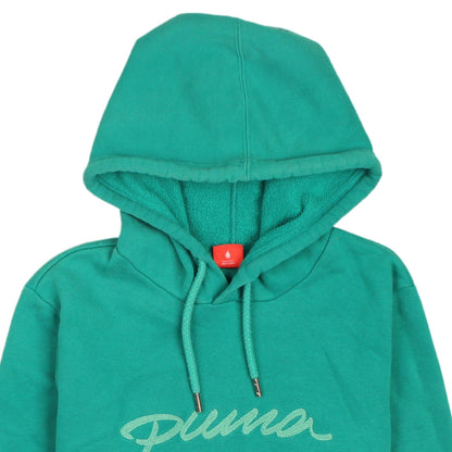 Womens UK Size 14 PUMA Green Pullover Hoodie