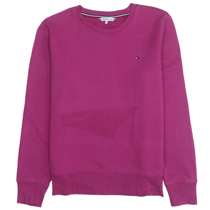 Womens UK Size S Tommy Hilfiger Pink Pullover Sweatshirt