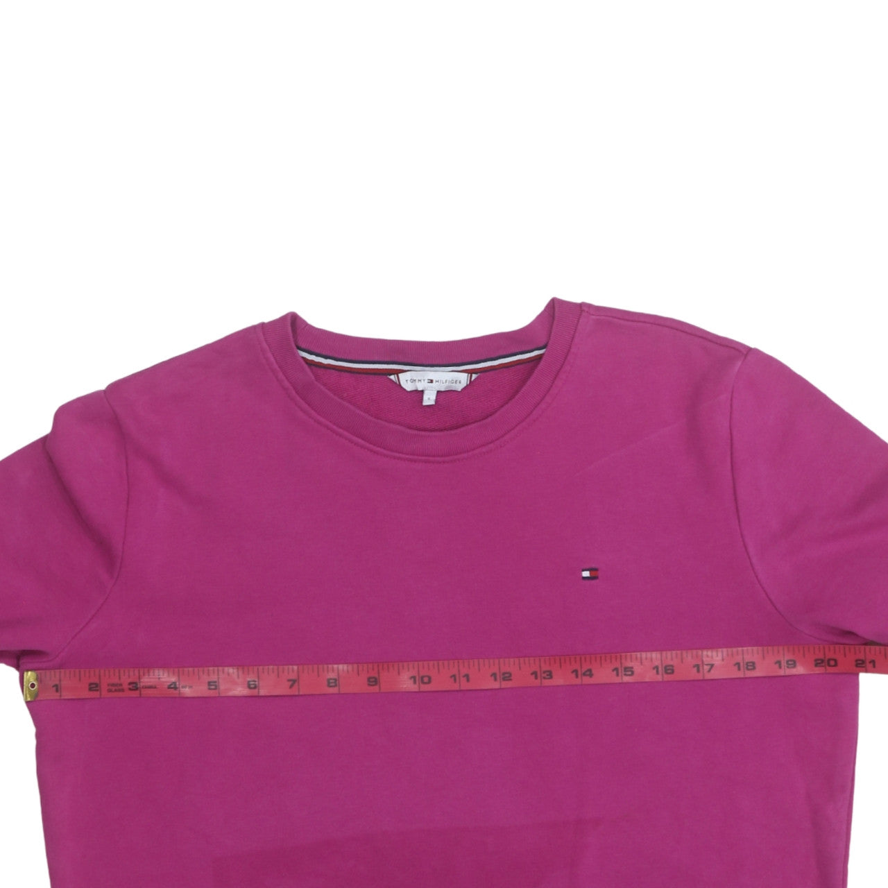 Womens UK Size S Tommy Hilfiger Pink Pullover Sweatshirt