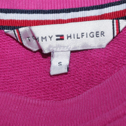Womens UK Size S Tommy Hilfiger Pink Pullover Sweatshirt