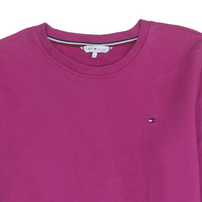 Womens UK Size S Tommy Hilfiger Pink Pullover Sweatshirt