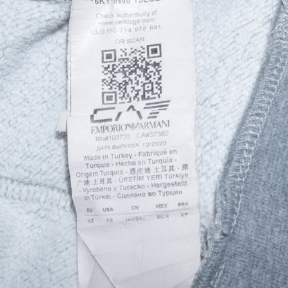 Mens UK Size XS Emporio Armani Grey Pullover Hoodie
