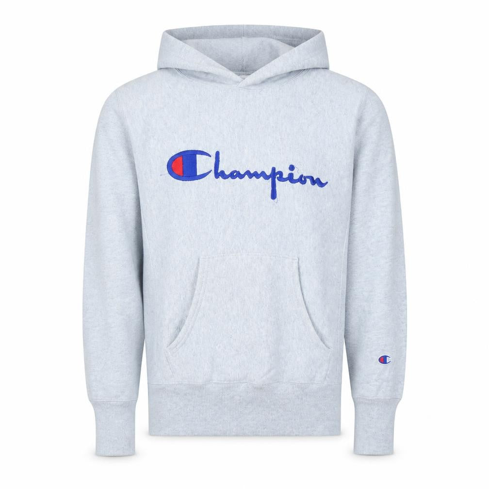 Mens UK Size S Champion Grey Pullover Hoodie