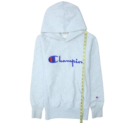 Mens UK Size S Champion Grey Pullover Hoodie