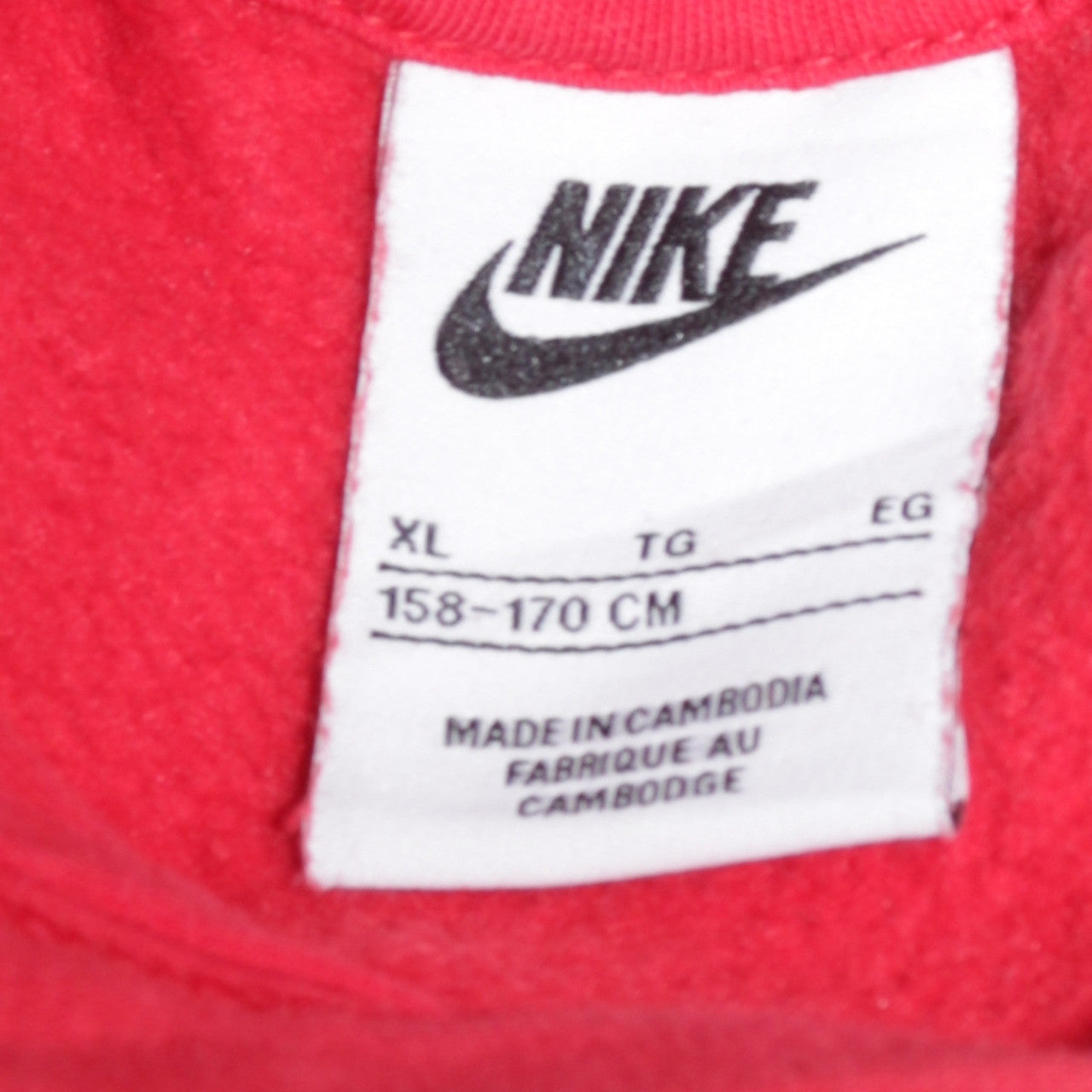 Womens UK Size XL Nike Red Pullover Hoodie