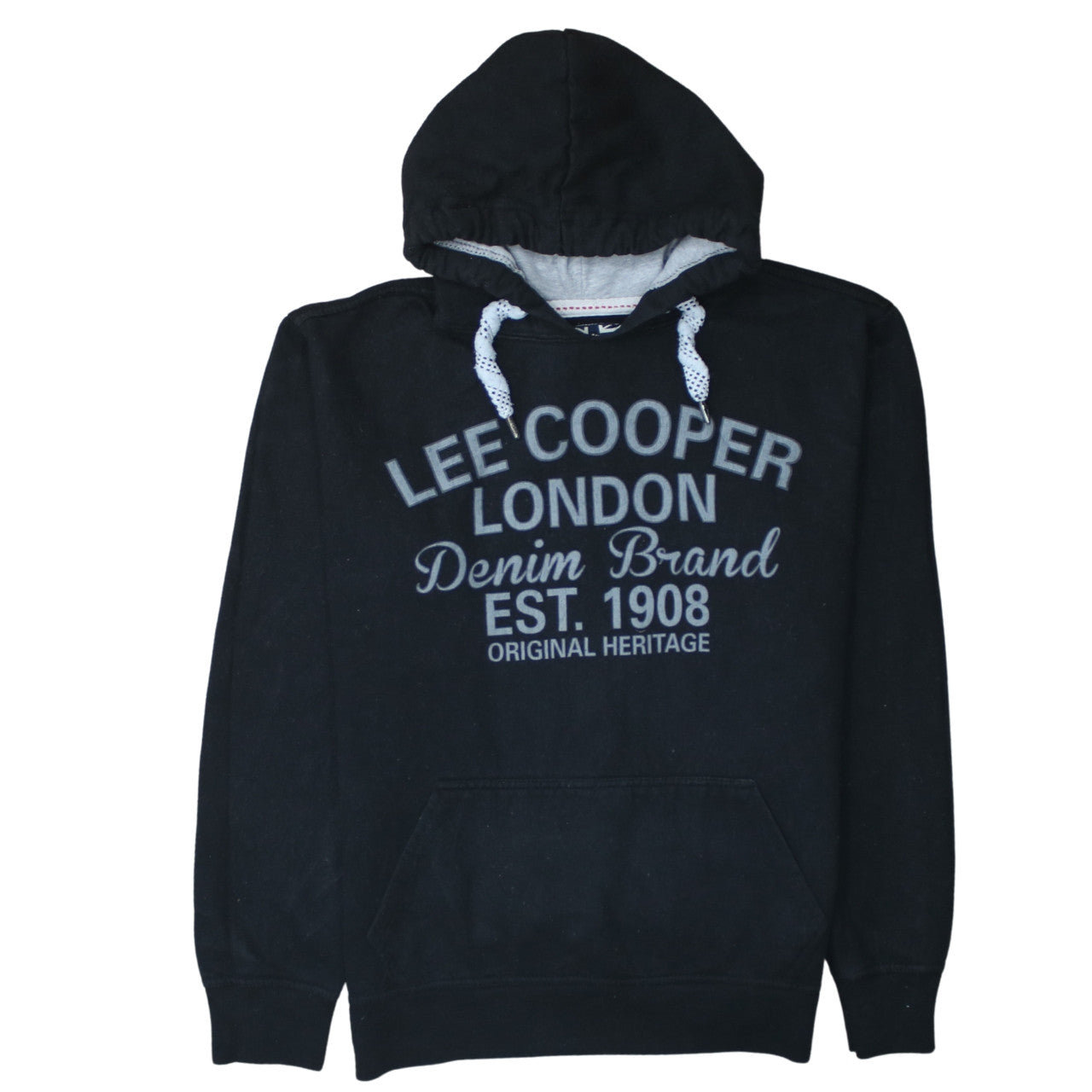 Mens UK Size L Lee Cooper Black Pullover Hoodie