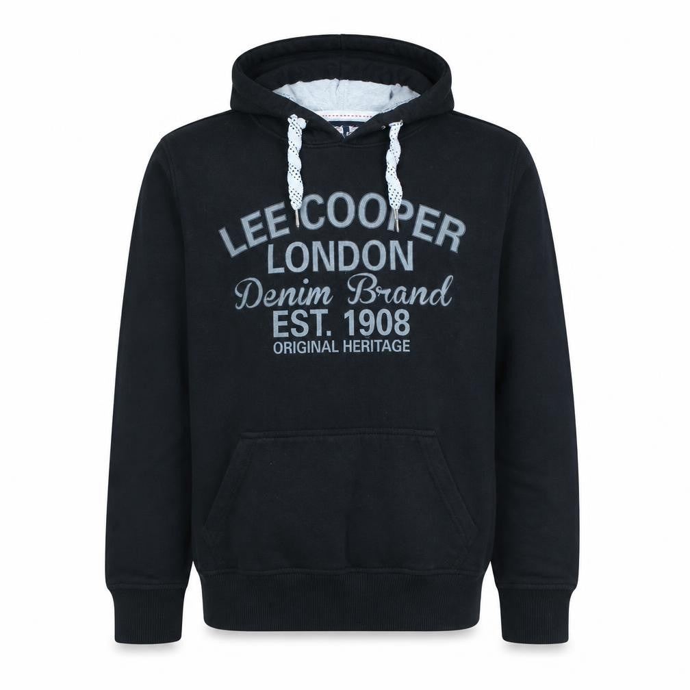Mens UK Size L Lee Cooper Black Pullover Hoodie