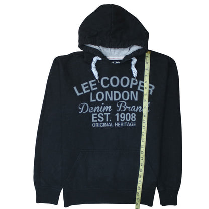 Mens UK Size L Lee Cooper Black Pullover Hoodie