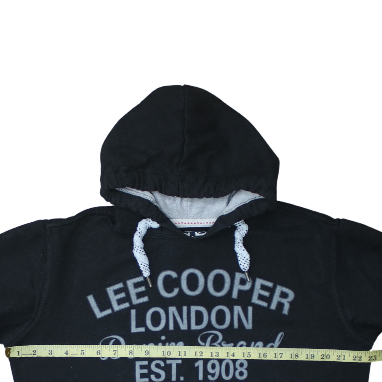 Mens UK Size L Lee Cooper Black Pullover Hoodie