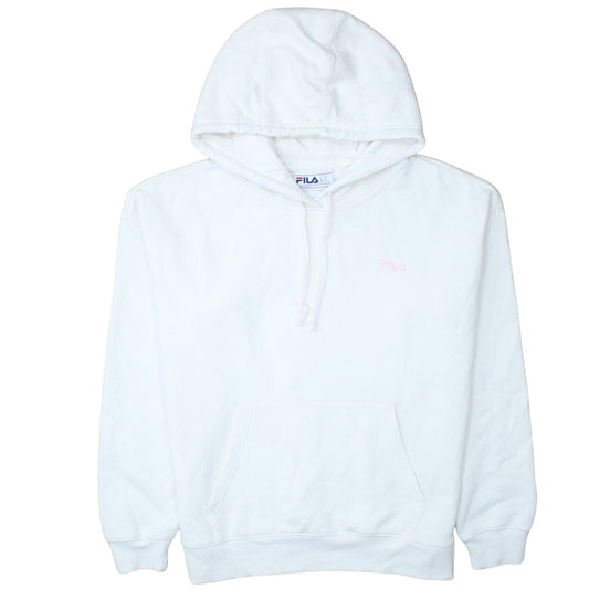 Womens UK Size XL FILA White Pullover Hoodie