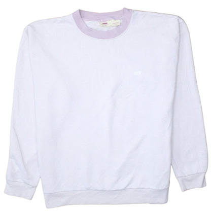 Womens UK Size M Levi's White Pullover Sweatshirt
