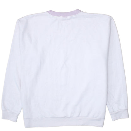 Womens UK Size M Levi's White Pullover Sweatshirt