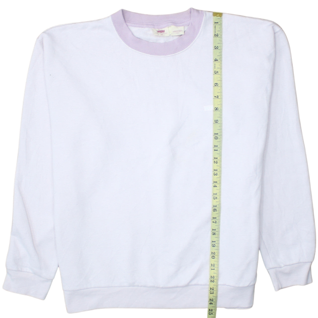 Womens UK Size M Levi's White Pullover Sweatshirt