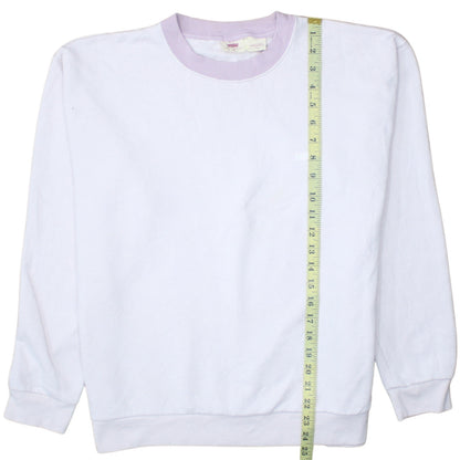 Womens UK Size M Levi's White Pullover Sweatshirt