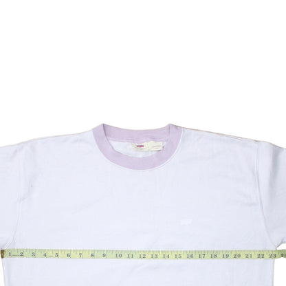 Womens UK Size M Levi's White Pullover Sweatshirt