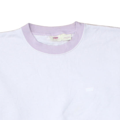 Womens UK Size M Levi's White Pullover Sweatshirt