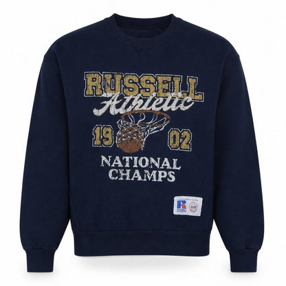 Mens UK Size XS Russell Athletic Blue Pullover Sweatshirt