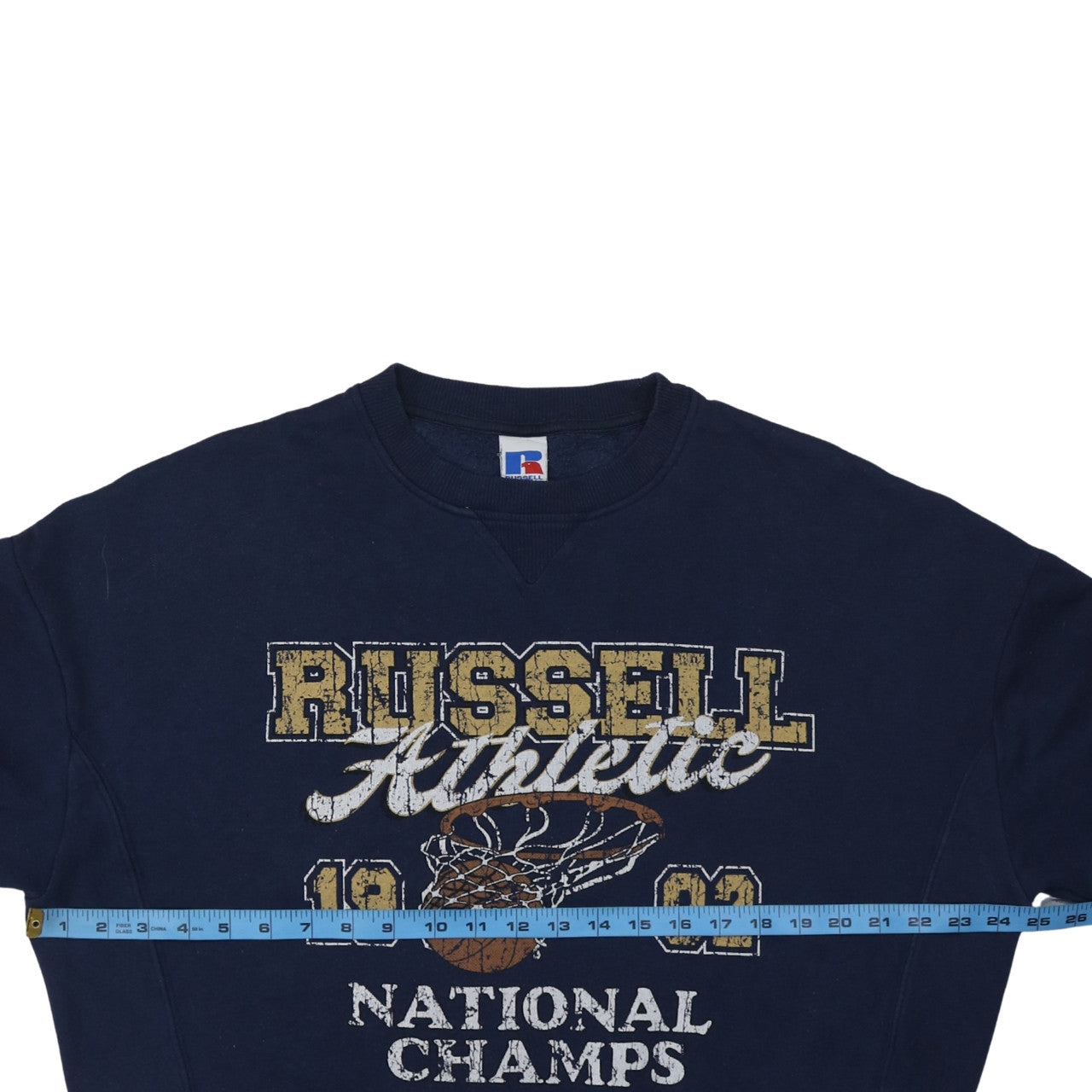 Mens UK Size XS Russell Athletic Blue Pullover Sweatshirt