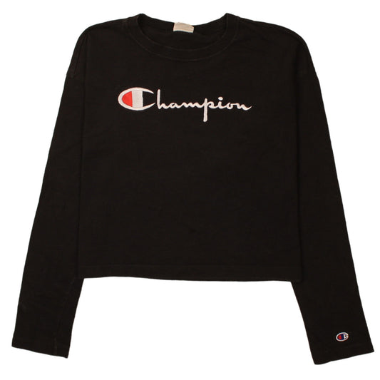 Womens UK Size M Champion Black Pullover Sweatshirt