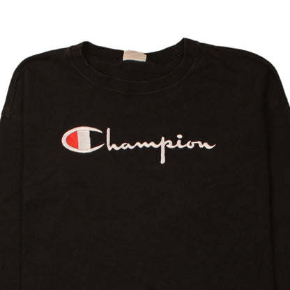 Womens UK Size M Champion Black Pullover Sweatshirt