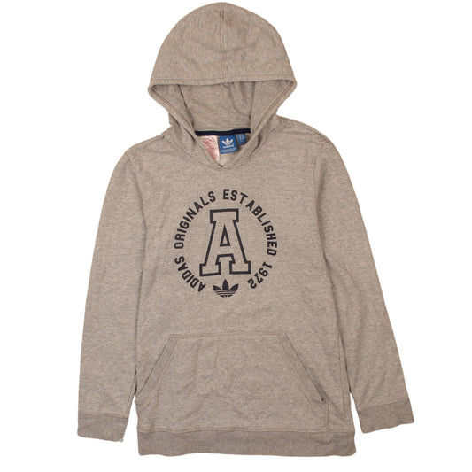 Boys UK Size 14-15 Years adidas Grey Pullover Hoodie