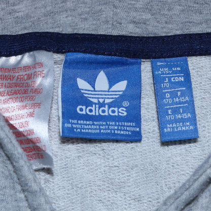 Boys UK Size 14-15 Years adidas Grey Pullover Hoodie