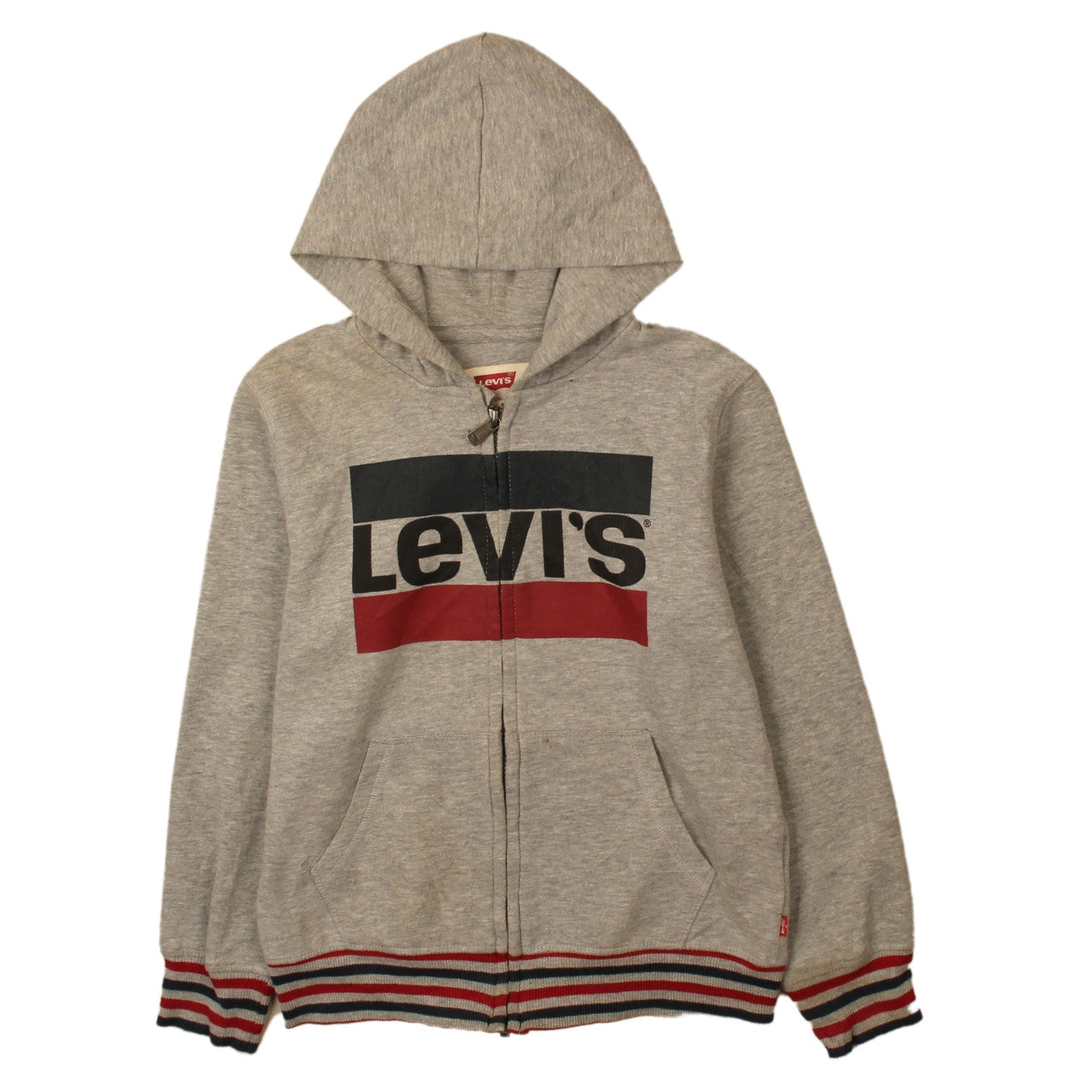 Boys UK Size 10 Years Levi's Grey Full Zip Hoodie