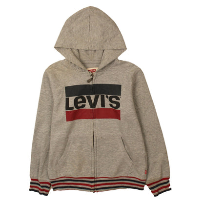 Boys UK Size 10 Years Levi's Grey Full Zip Hoodie