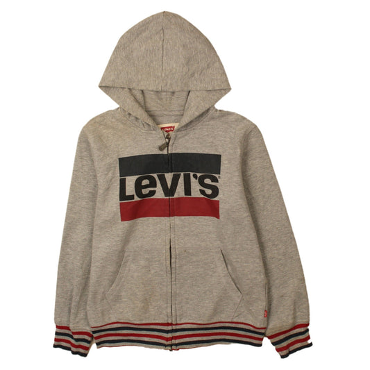 Boys UK Size 10 Years Levi's Grey Full Zip Hoodie