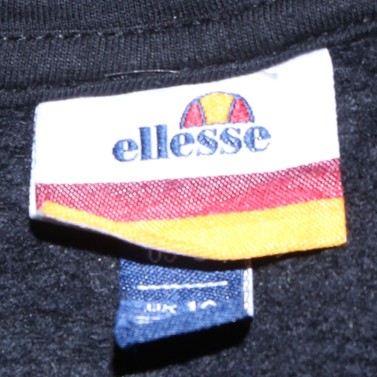Womens UK Size L ellesse Black Pullover Hoodie
