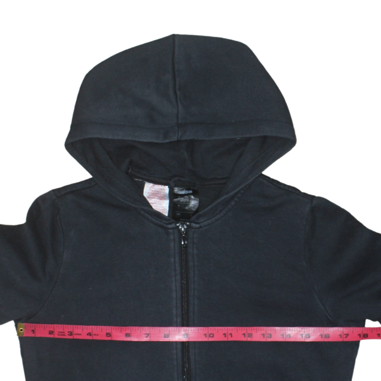 Boys UK Size 14-15 Years adidas Black Full Zip Hoodie