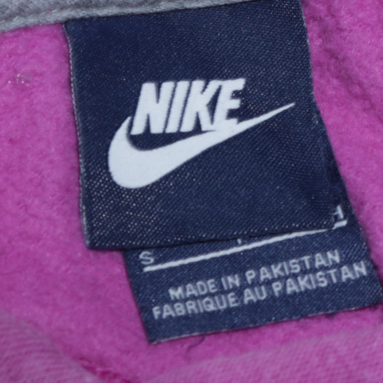 Womens UK Size S Nike Pink Pullover Hoodie