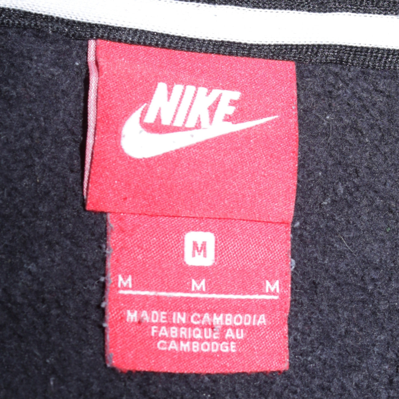 Mens UK Size M Nike Black Full Zip Hoodie