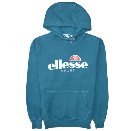 Womens UK Size 12 ellesse Blue Pullover Hoodie