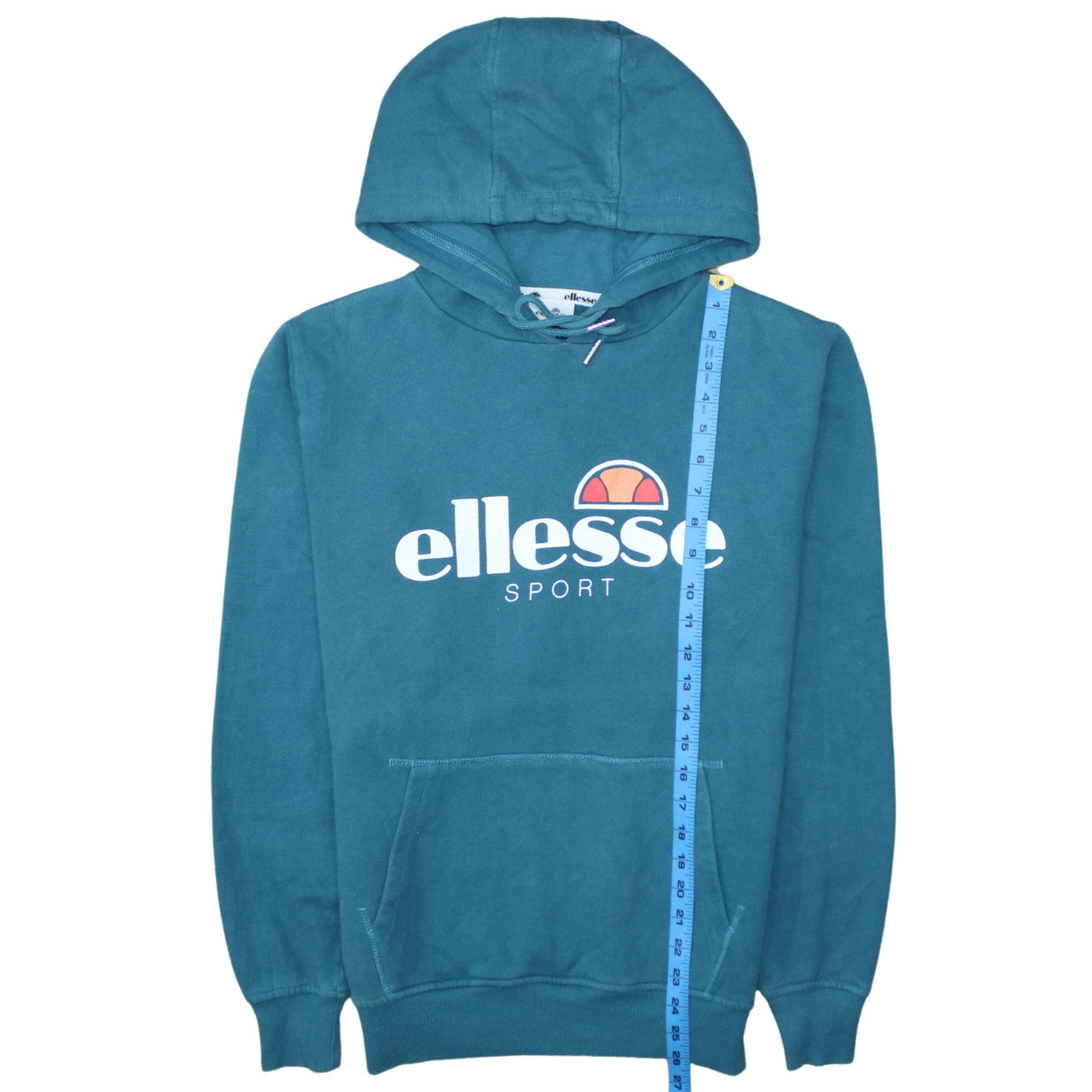 Womens UK Size 12 ellesse Blue Pullover Hoodie