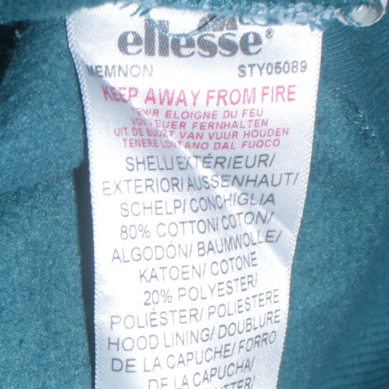 Womens UK Size 12 ellesse Blue Pullover Hoodie