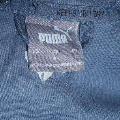 Mens UK Size L PUMA Blue Full Zip Hoodie
