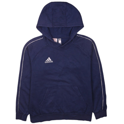 Teens UK Size 164 adidas Blue Pullover Hoodie