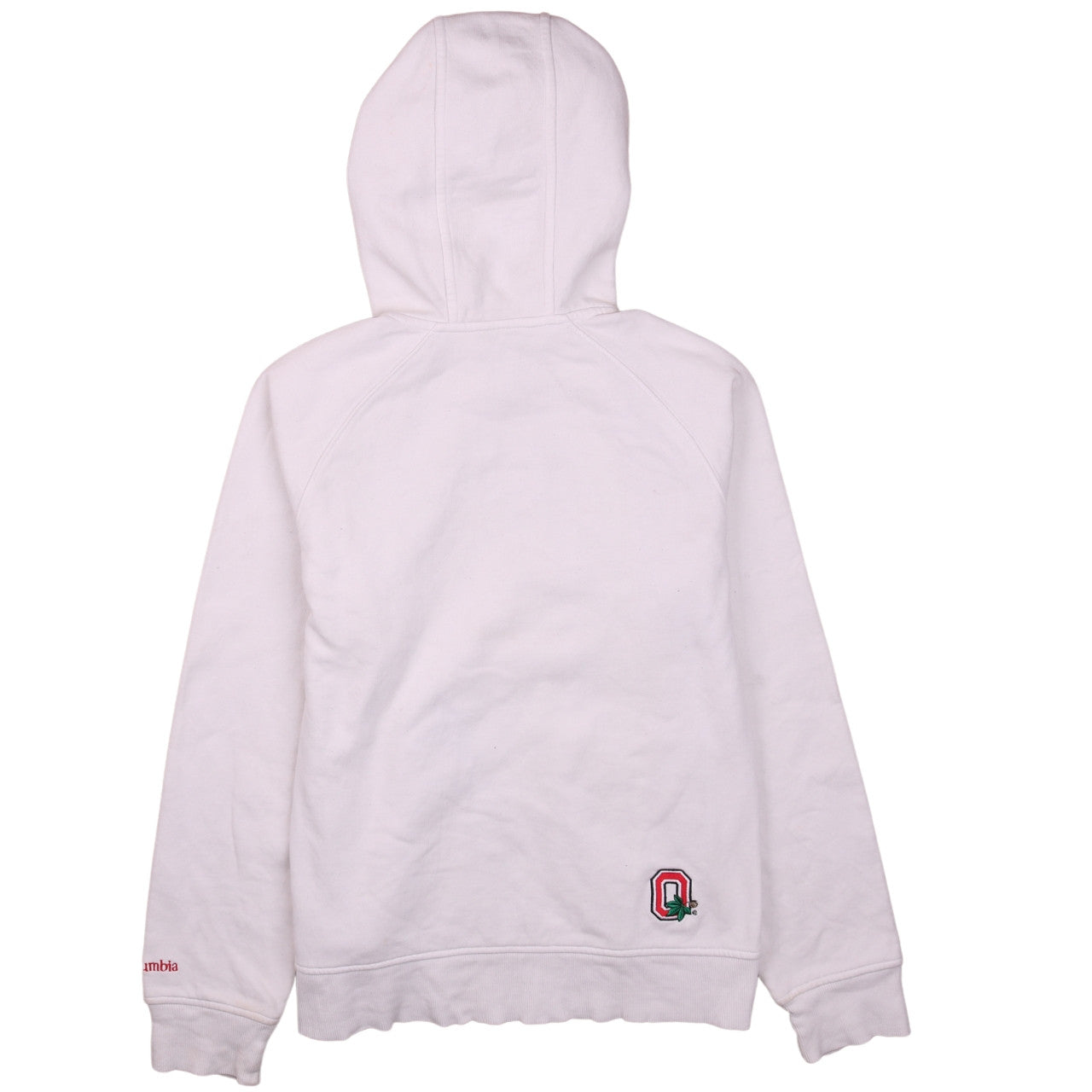 Womens UK Size M Columbia White Full Zip Hoodie