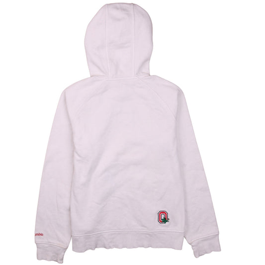 Womens UK Size M Columbia White Full Zip Hoodie
