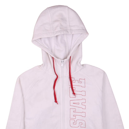 Womens UK Size M Columbia White Full Zip Hoodie