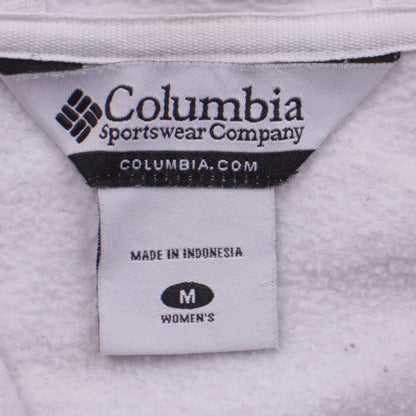 Womens UK Size M Columbia White Full Zip Hoodie