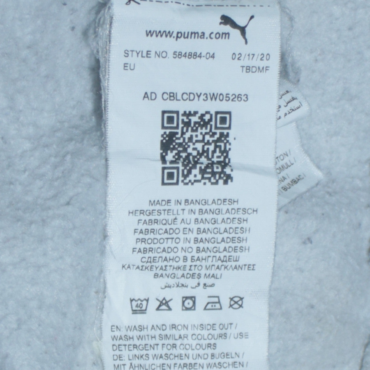 Womens UK Size 12 PUMA Grey Pullover Hoodie