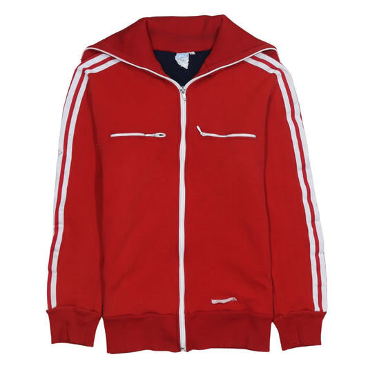 Womens UK Size M adidas Red Full Zip Hoodie